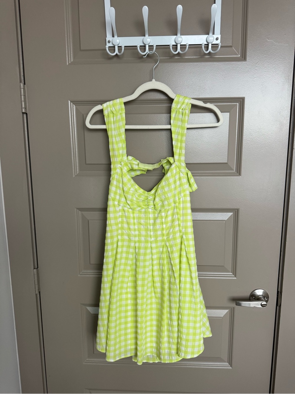 For Love And Lemons Lemon Gingham Mini Dress - Picture 3 of 4